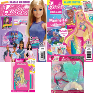 Barbie komplekt - 2 ajakirja + kingitused