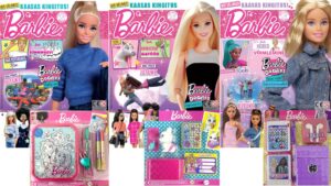 Barbie komplekt - 3 ajakirja + kingitused