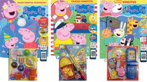 Peppa Pig komplekt - 3 ajakirja +kingitused