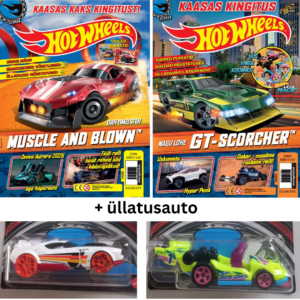 Hot Wheels ajakirjade 2024/2 ja 2024/3 komplekt