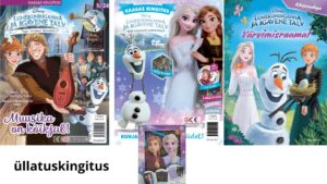 Lumekuninganna 2 ajakirja  ja värvimisraamatu komplekt + kingitused