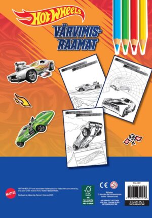 Hot Wheels. Värvimisraamat