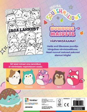 Squishmallows. Nunnude maiuste värvimisraamat