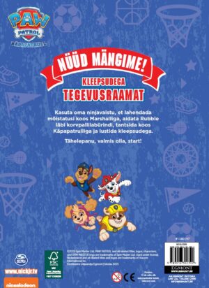 Paw Patrol. Nüüd mängime. Kleepsudega tegevusraamat