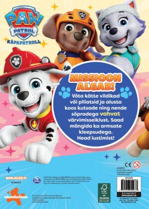 Paw Patrol. Värvimisraamat