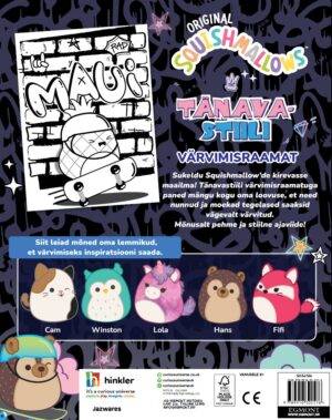 Squishmallows. Tänavastiili värvimisraamat